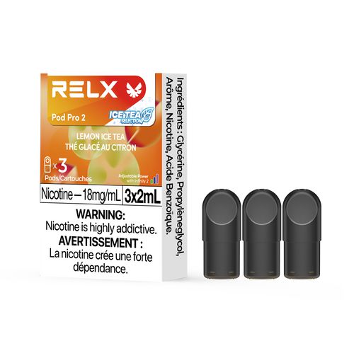 [Vape Pods] RELX Infinity Pro - Lemon Ice Tea (3pk) Vape Pods Vancouver Toronto Calgary Richmond Montreal Kingsway Winnipeg Quebec Coquitlam Canada Canadian Vapes Shop Free Shipping E-Juice Mods Nic Salt