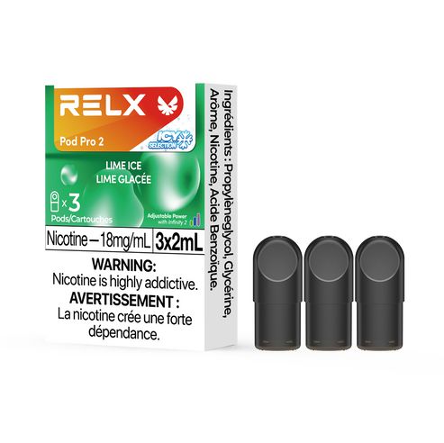 [Vape Pods] RELX Infinity Pro - Lime Ice (3pk) Vape Pods Vancouver Toronto Calgary Richmond Montreal Kingsway Winnipeg Quebec Coquitlam Canada Canadian Vapes Shop Free Shipping E-Juice Mods Nic Salt