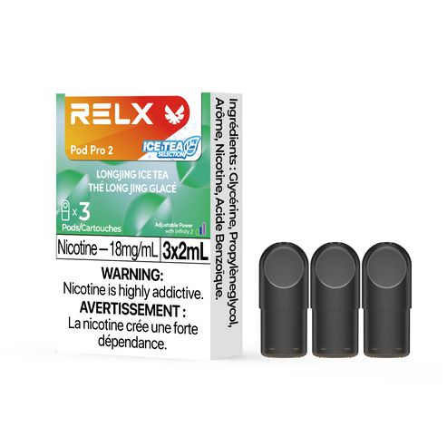 [Vape Pods] RELX Infinity Pro - Longjing Ice Tea (3pk) Vape Pods Vancouver Toronto Calgary Richmond Montreal Kingsway Winnipeg Quebec Coquitlam Canada Canadian Vapes Shop Free Shipping E-Juice Mods Nic Salt