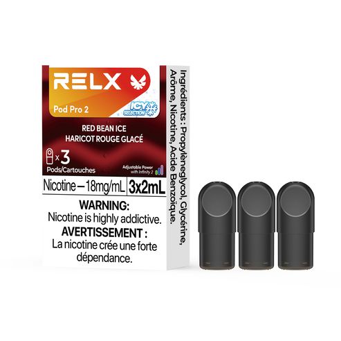 [Vape Pods] RELX Infinity Pro - Red Bean Ice (3pk) Vape Pods Vancouver Toronto Calgary Richmond Montreal Kingsway Winnipeg Quebec Coquitlam Canada Canadian Vapes Shop Free Shipping E-Juice Mods Nic Salt