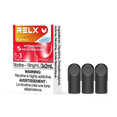 [Vape Pods] RELX Infinity Pro - Watermelon Ice (3pk) Vape Pods Vancouver Toronto Calgary Richmond Montreal Kingsway Winnipeg Quebec Coquitlam Canada Canadian Vapes Shop Free Shipping E-Juice Mods Nic Salt