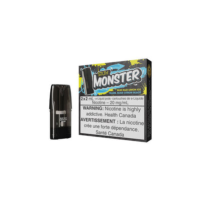 [Vape Pods] STLTH Monster - Blue Razz Lemon Ice (2pk) Vape Pods