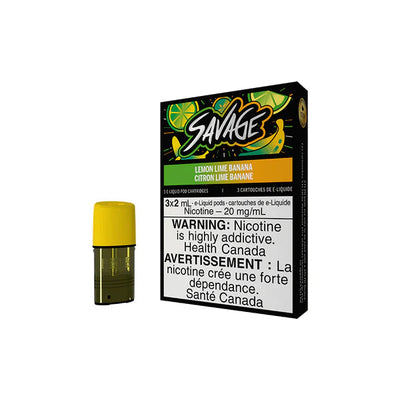 [Vape Pods] STLTH Savage - Lemon Lime Banana (3pk)