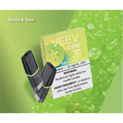 [Vape Pods] VEEV One Pod - Yellow Green (2pk)