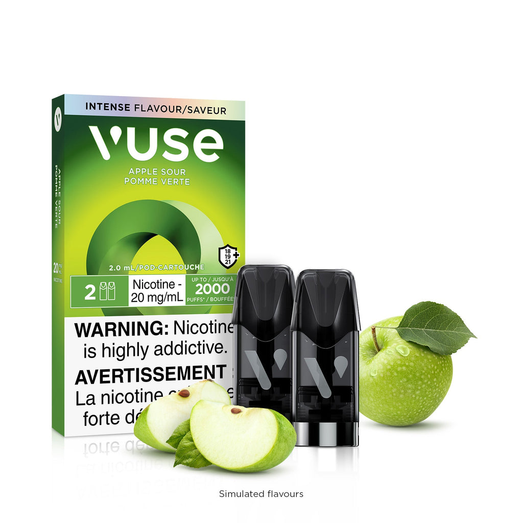 [Vape Pods] VUSE ePod - Apple Sour (2pk) Vape Pods Vancouver Toronto Calgary Richmond Montreal Kingsway Winnipeg Quebec Coquitlam Canada Canadian Vapes Shop Free Shipping E-Juice Mods Nic Salt