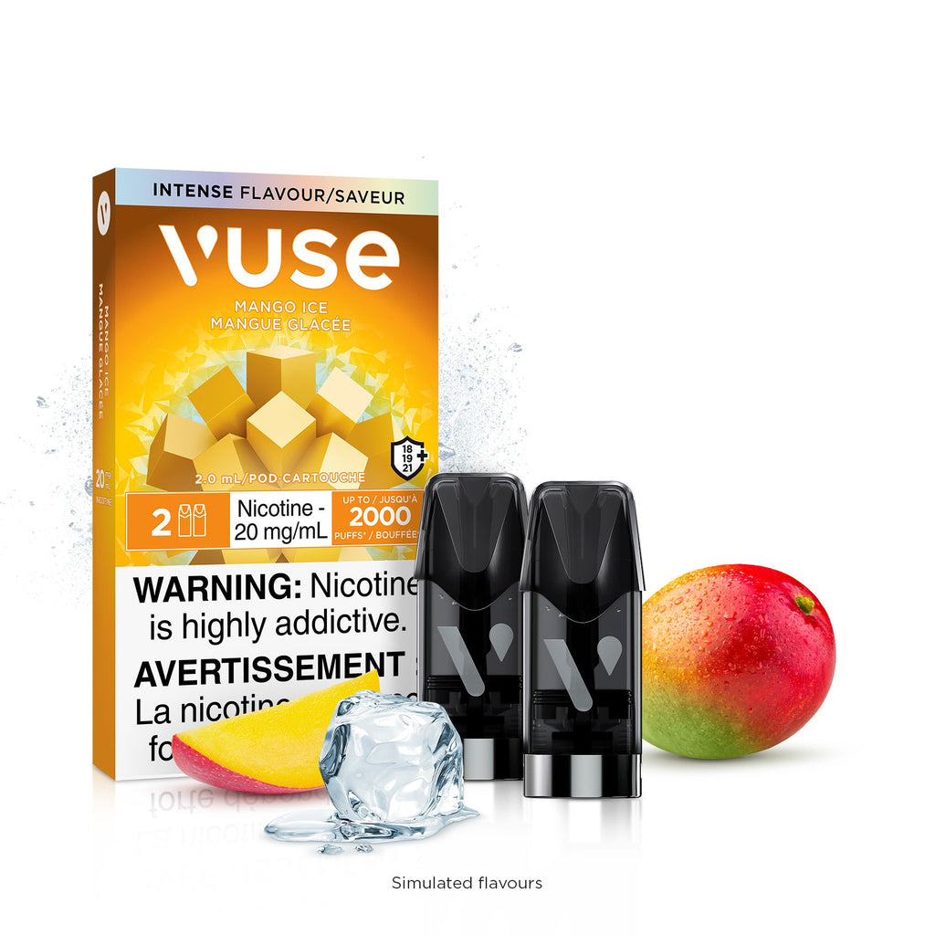 [Vape Pods] VUSE ePod - Mango Ice (2pk) Vape Pods Vancouver Toronto Calgary Richmond Montreal Kingsway Winnipeg Quebec Coquitlam Canada Canadian Vapes Shop Free Shipping E-Juice Mods Nic Salt