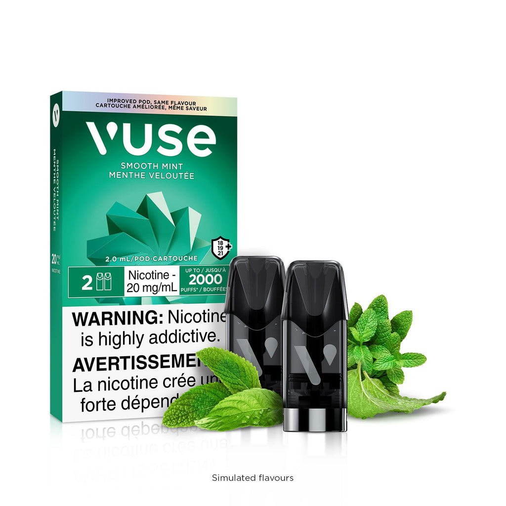 [Vape Pods] VUSE ePod - Smooth Mint (2pk) Vape Pods Vancouver Toronto Calgary Richmond Montreal Kingsway Winnipeg Quebec Coquitlam Canada Canadian Vapes Shop Free Shipping E-Juice Mods Nic Salt