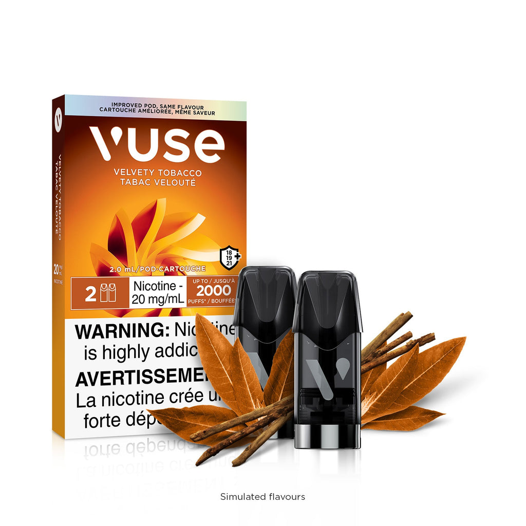 [Vape Pods] VUSE ePod - Velvety Tobacco (2pk) Vape Pods Vancouver Toronto Calgary Richmond Montreal Kingsway Winnipeg Quebec Coquitlam Canada Canadian Vapes Shop Free Shipping E-Juice Mods Nic Salt