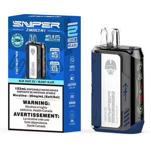 [Disposables] Sniper by VAPMOD - Blue Razz Ice Disposable Pod Systems