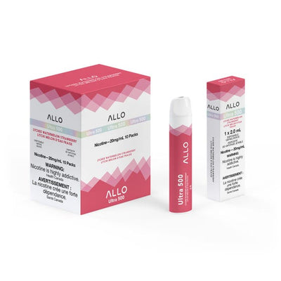 [Disposables] ALLO Ultra 500 - Lychee Watermelon Strawberry Disposable Pod Systems