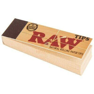 RAW Unbleached Roll Up Tips Rolling Tips